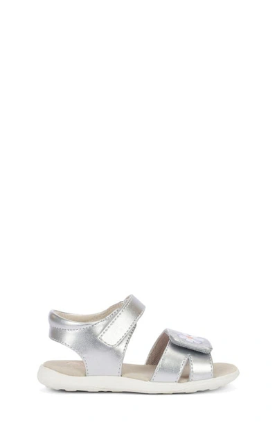 Shop See Kai Run Kids' Olivia Iii Metallic Sandal In Silver/ Flower