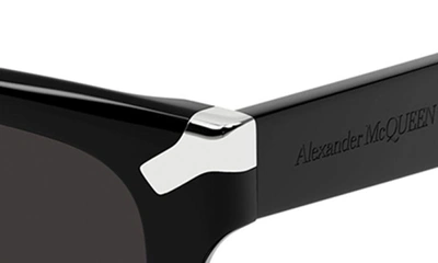 Shop Alexander Mcqueen 51mm Square Sunglasses In Black