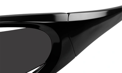 Shop Balenciaga 78mm Oversize Geometric Sunglasses In Black