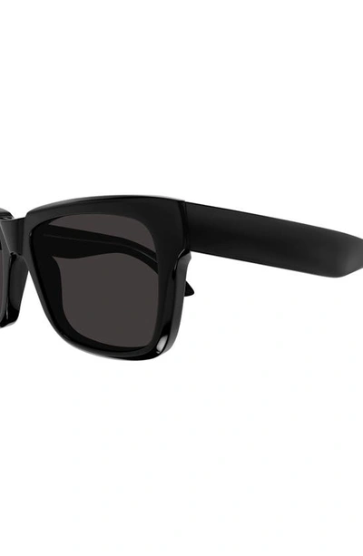 Shop Balenciaga 55mm Rectangular Sunglasses In Black