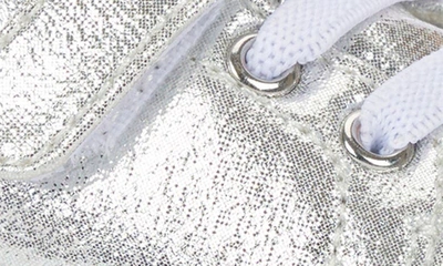 See Kai Run Stevie Ii Sneaker In Silver Shimmer