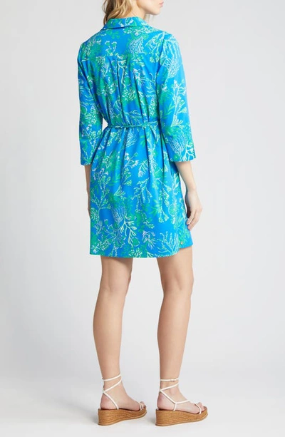 Lilly Pulitzer Upf 50+ Pilar Tunic Dress In Briny Blue A Bit Salty