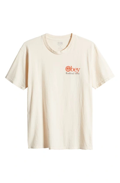 Shop Obey Radical Love Graphic T-shirt In Pigment Sago