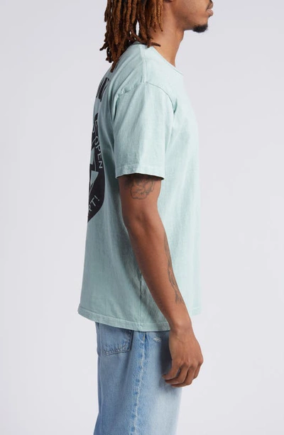 Shop Obey Stay Alert Graphic T-shirt In Pigment Surf Spray