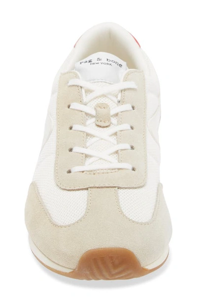 Shop Rag & Bone Retro Runner Slim Sneaker In Off White