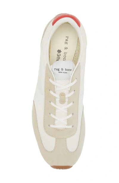 Shop Rag & Bone Retro Runner Slim Sneaker In Off White