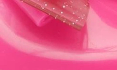 Shop Mini Melissa X Barbie® Kids' Amy Ankle Strap Flat In Pink Glitter