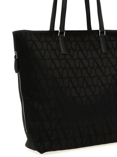 Shop Valentino Toile Iconographe Tote Bag Black