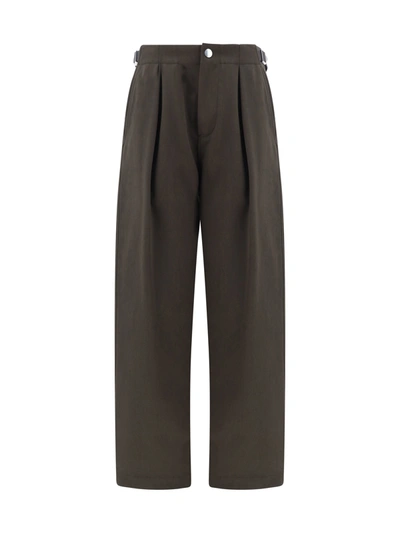 Shop Burberry Cotton Trouser With Lateral Adjustable Straps