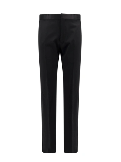 Shop Tom Ford Virgin Wool Trouser With Satin Profiles