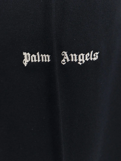 Shop Palm Angels Trousers With Classic Logo Embroidery
