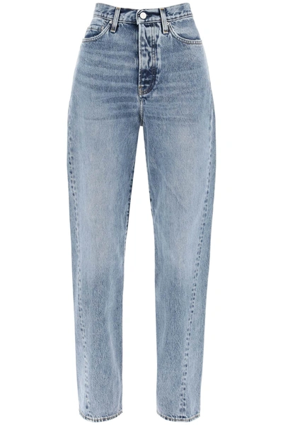 Shop Totême Twisted Seam Straight Jeans