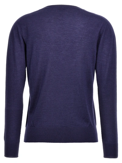 Shop Kiton V-neck Sweater Sweater, Cardigans Blue