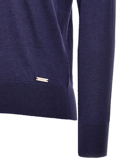 Shop Kiton V-neck Sweater Sweater, Cardigans Blue