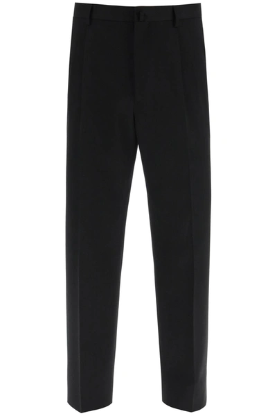 Shop Lanvin Wool Cigarette Trousers