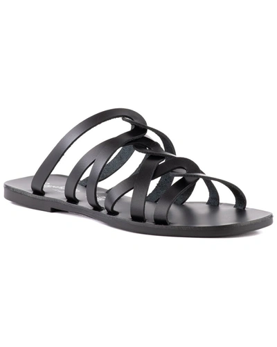 Shop Seychelles Off The Grid Leather Sandal In Black