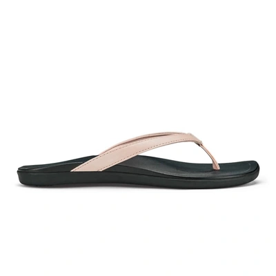 Shop Olukai Women's Ho'opio Beach Sandal In Pink Metallic / Black In Multi