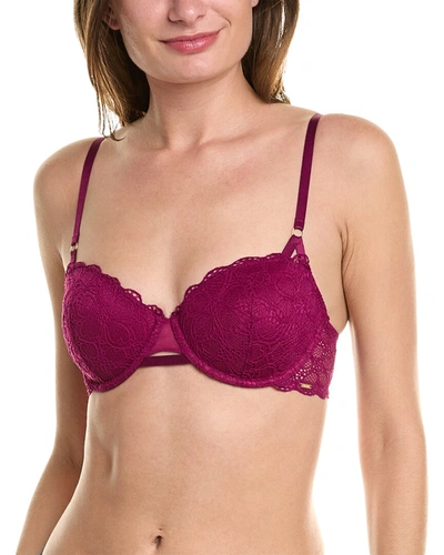 Shop Dkny Superior Lace Balconette Bra In Red