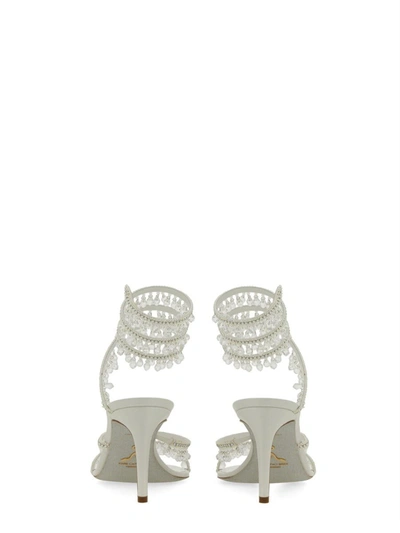 Shop René Caovilla Sandal "chandelier" In Silver
