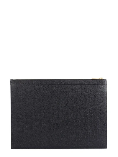Shop Thom Browne Medium Document Holder In Black