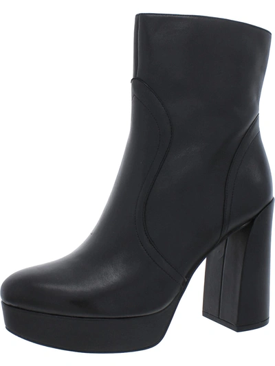 Shop 27 Edit Gates Womens Zipper Block Heel Mid-calf Boots In Black