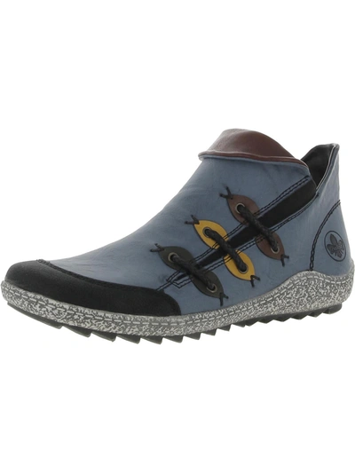 Rieker Liv 82 Womens Faux Leather Ankle Booties In Multi