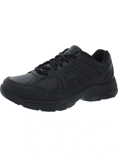 Shop Dr. Scholl's Shoes Titan2 Mens Leather Gym Athletic And Training Shoes In Black