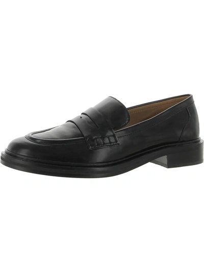 Madewell Chunky Loafers Womens Leather Slip On Loafers In Black