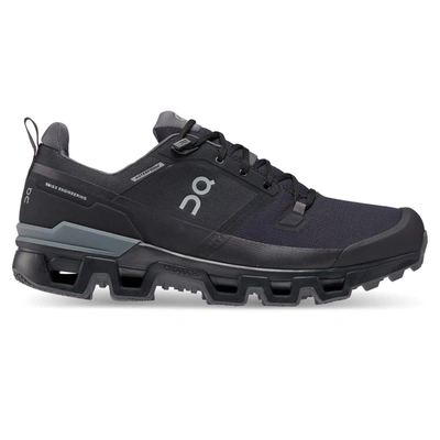 Shop On Running Men's Cloudwander Waterproof Shoes In Black / Eclipse In Multi
