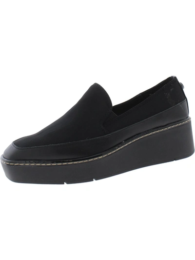 Shop Donald J Pliner Womens Leather Slip On Slip-on Sneakers In Black