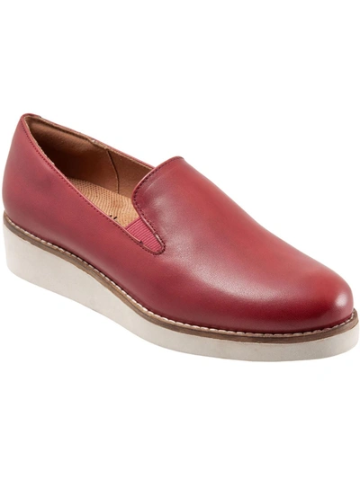 Shop Softwalk Whistle Womens Pebbled Slip On Flatform Shoes In Pink