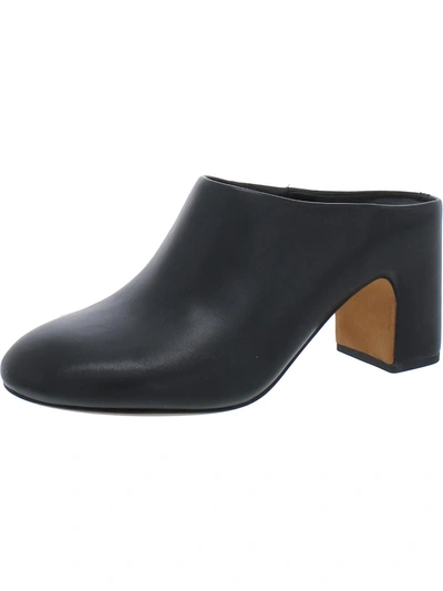 Shop Vince Tala Womens Leather Slip On Mules In Black