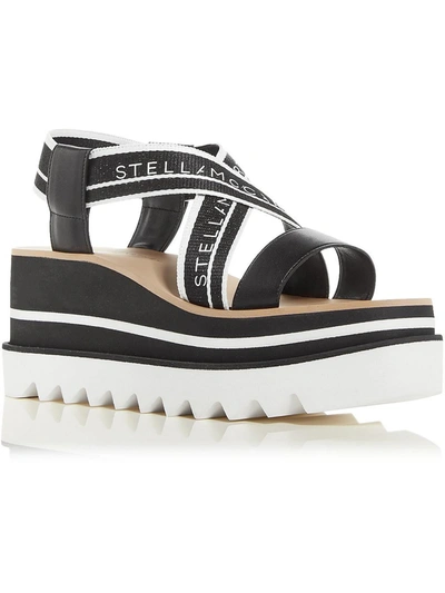 Shop Stella Mccartney 810162 Womens Warm Wedge Flatform Sandals In Black