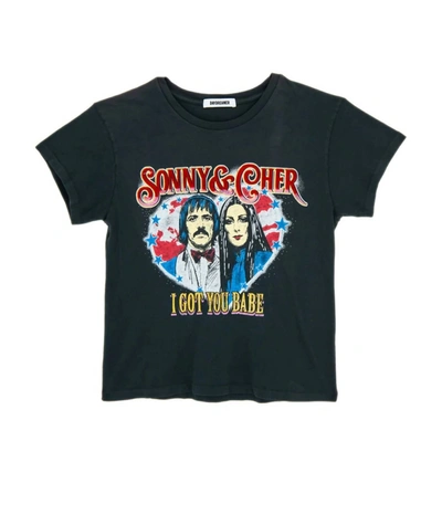 Shop Daydreamer Sonny & Cher I Got You Babe Tour Tee In Black