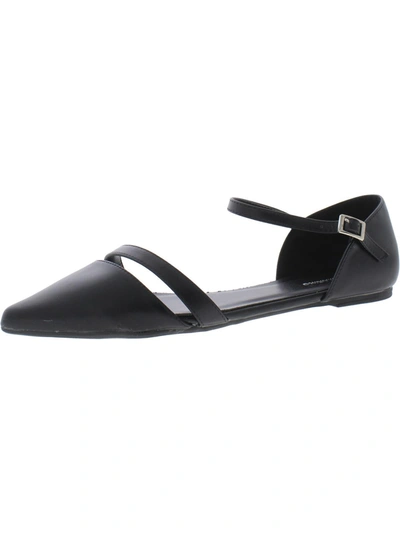Shop Mio Marino Womens Pointed Toe Ankle Strap D'orsay In Black