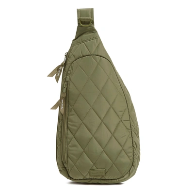 Shop Vera Bradley Ultralight Essential Sling Backpack In Green
