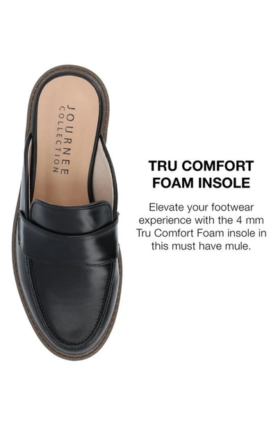 Journee Collection Miycah Lug Sole Platform Mule In Black