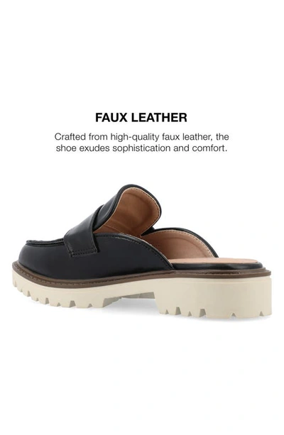 Journee Collection Miycah Lug Sole Platform Mule In Black