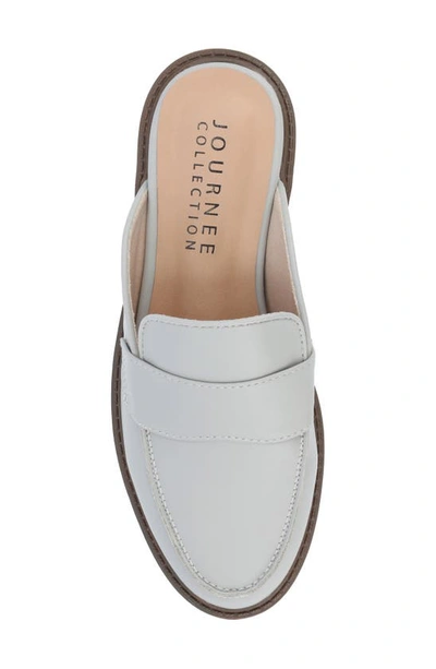 Journee Collection Miycah Lug Sole Platform Mule In Grey