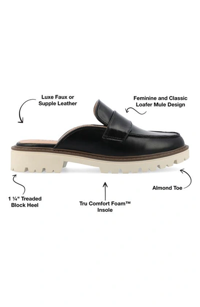 Journee Collection Miycah Lug Sole Platform Mule In Black