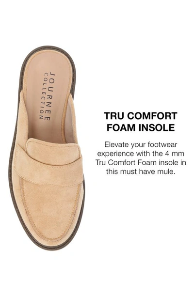 Journee Collection Miycah Lug Sole Platform Mule In Tan