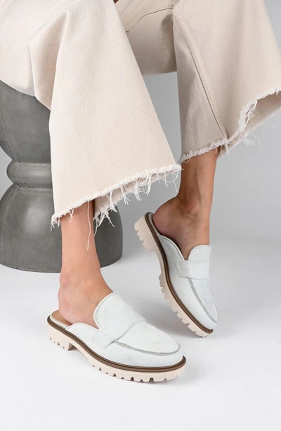 Journee Collection Miycah Lug Sole Platform Mule In Taupe