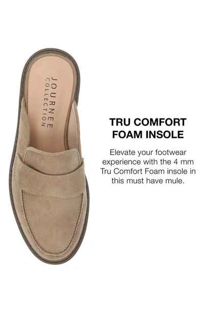 Journee Collection Miycah Lug Sole Platform Mule In Taupe