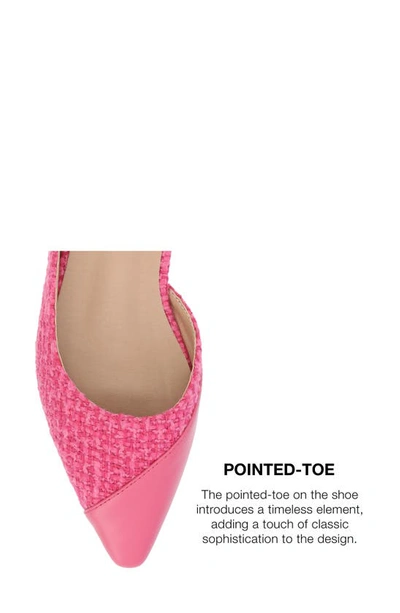 Journee Collection Daphnne Womens Pointed Closed Toe Ballet Flats In Pink