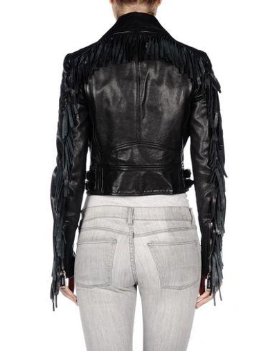 Shop Dsquared2 Biker Jacket In Black