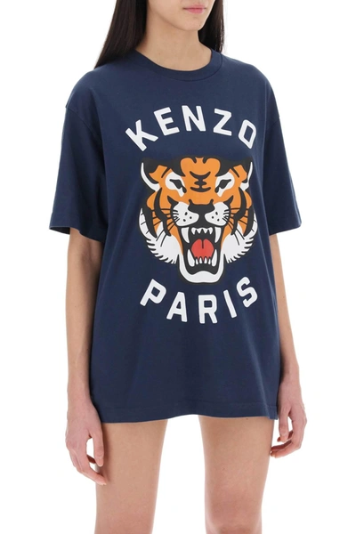 Shop Kenzo Lucky Tiger Crew Neck T Shirt
