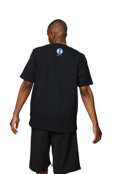 Oamc Black Printed T-shirt In Black