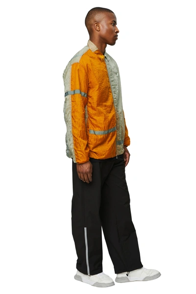 Oamc Re:work Contrasting Panelled Shirt In Oxford Grey