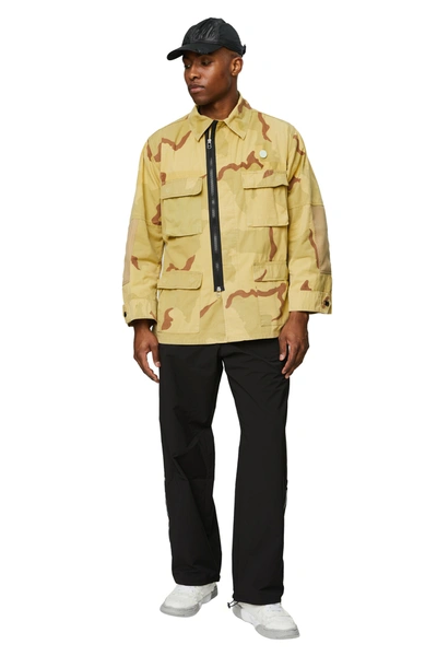 Oamc Camouflage-print Bomber Jacket In Bright Yellow