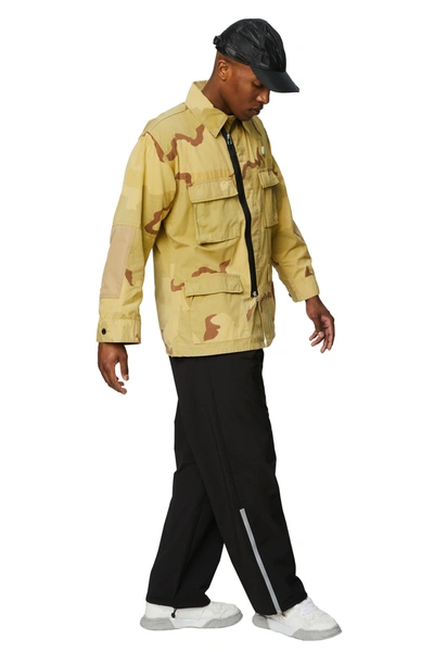 Oamc Camouflage-print Bomber Jacket In Bright Yellow